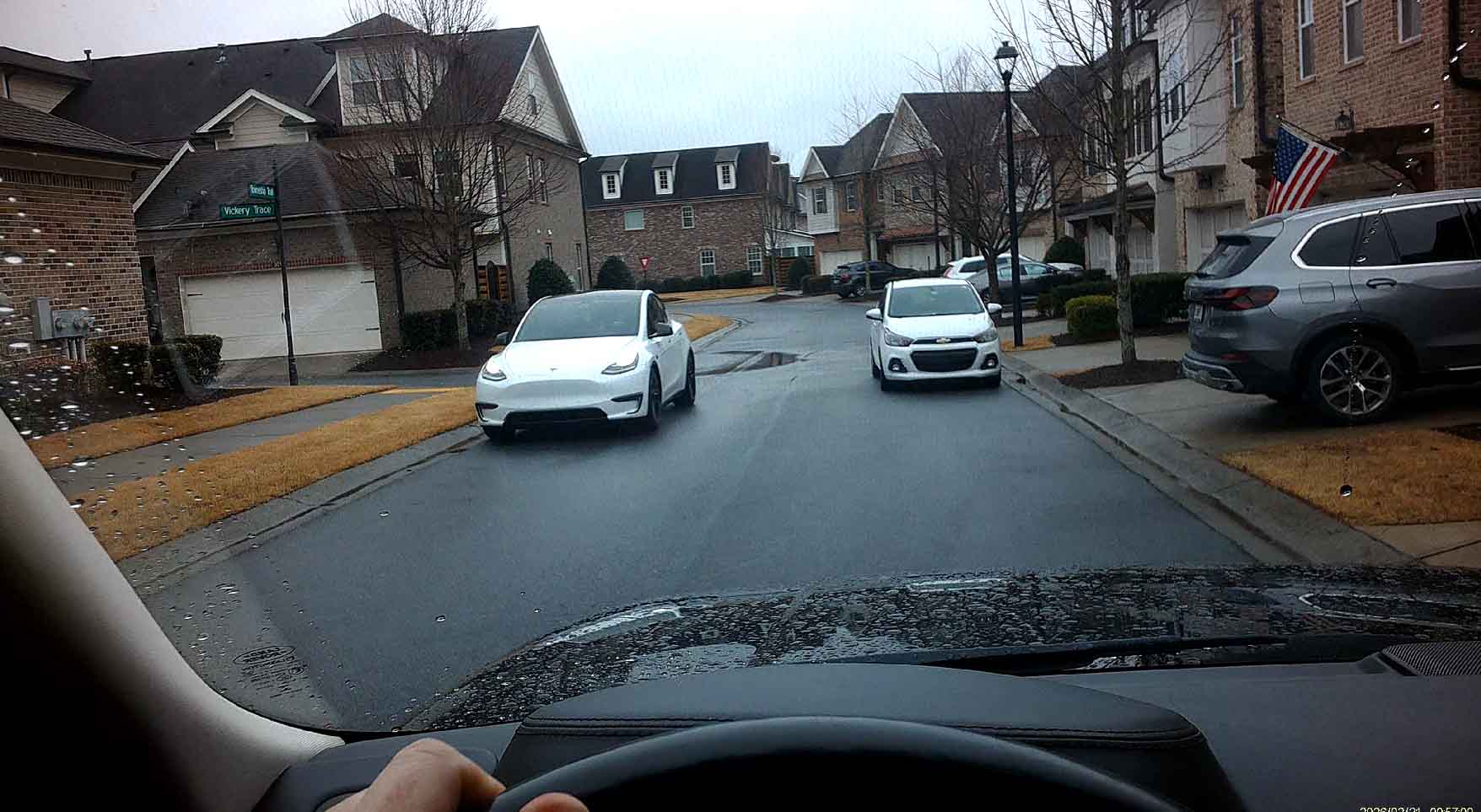 Car Crash Just Waiting to happen at Roswell Towneship